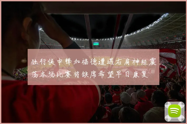 独行侠中锋加福德遭遇右肩神经震荡本场比赛将缺席希望早日康复